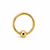 Gold Hinged Captive Bead Ring
