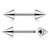 Spike End Straight Barbells Piercings