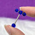Spinner Blue Acrylic Ball Tongue Barbells Rings