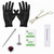 Red CZ Flat Back Labret Studs Professional Piercing Kit