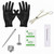 Clear CZ Flat Back Labret Studs Professional Piercing Kit