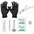 Clear CZ Flat Back Labret Studs Piercing Kit