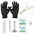 Aqua CZ Flat Back Labret Studs Piercing Kit