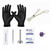 Purple CZ Flat Back Labret Studs Professional Piercing Kit