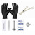 Aurora CZ Flat Back Labret Studs Professional Piercing Kit