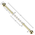 14G Chain Link 6 CZ Industrial Barbells Scaffold Piercings Jewelry