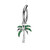 Surgical Steel Palm Tree CZ Hinged Belly Rings