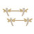 PVD Gold CZ Dragonfly Nipple Barbells