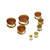 Honeycomb Glass Double Flare Ear Gauges