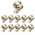 22PCS Gold Clear CZ Top Steel Dermal Anchor Base