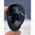 16G Dangling CZ Stirrup Barbells Helix Ring