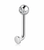 Ball CZ Tops L Bent Christina Piercing