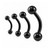 PVD Black Ball End Curved Barbell