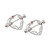 Surgical Steel Open Heart Shaped CZ Nipple Barbell Piercing