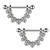 Surgical Steel Skulls Nipple Barbell