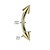 16G Spike Curved Barbell Earrings Piercing Jewelry