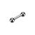 2G Large Gauge Straight Barbell Piercing