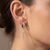 Steel 20G Double Row Paved CZ Starburst Hoop