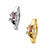 Red CZ Spider Clicker Belly Button Ring