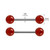 10mm Red Carnelian Stone Ball Nipple Barbell