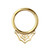 PVD Gold Spider Web Segment Ring Piercing