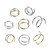 Titanium Double Spiral Nose Hoop Rings in Silver and Gold 20G 18G