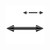 PVD Black Spike Straight Barbell Piercing