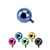 Titanium Anodized Ball Dermal Top 14 Gauge