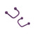 Purple Lippy Loop Labret