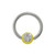 Yellow Ball Captive Bead Ring
