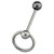 Baody jewelry, 316L surgical steel with slave design, Barbell Tongue ring