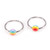 Pair of Captive Bead with Pride Rainbow Bead 18g