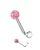 Pink Florida Ball L Bent Christina Piercing Jewelry