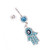 Dangling Hamsa Hand CZ Belly Rings Piercing