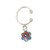Dangle Blue Sheild Flower Ear Cuff
