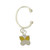 Dangle Yellow Butterfly Clip On Belly Ring Hoop