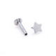 1pc 16G 2mm Ball Top Internally Threaded Labret - 316L Surgical Steel