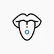 Tongue rings and straight barbell piercing jewelry