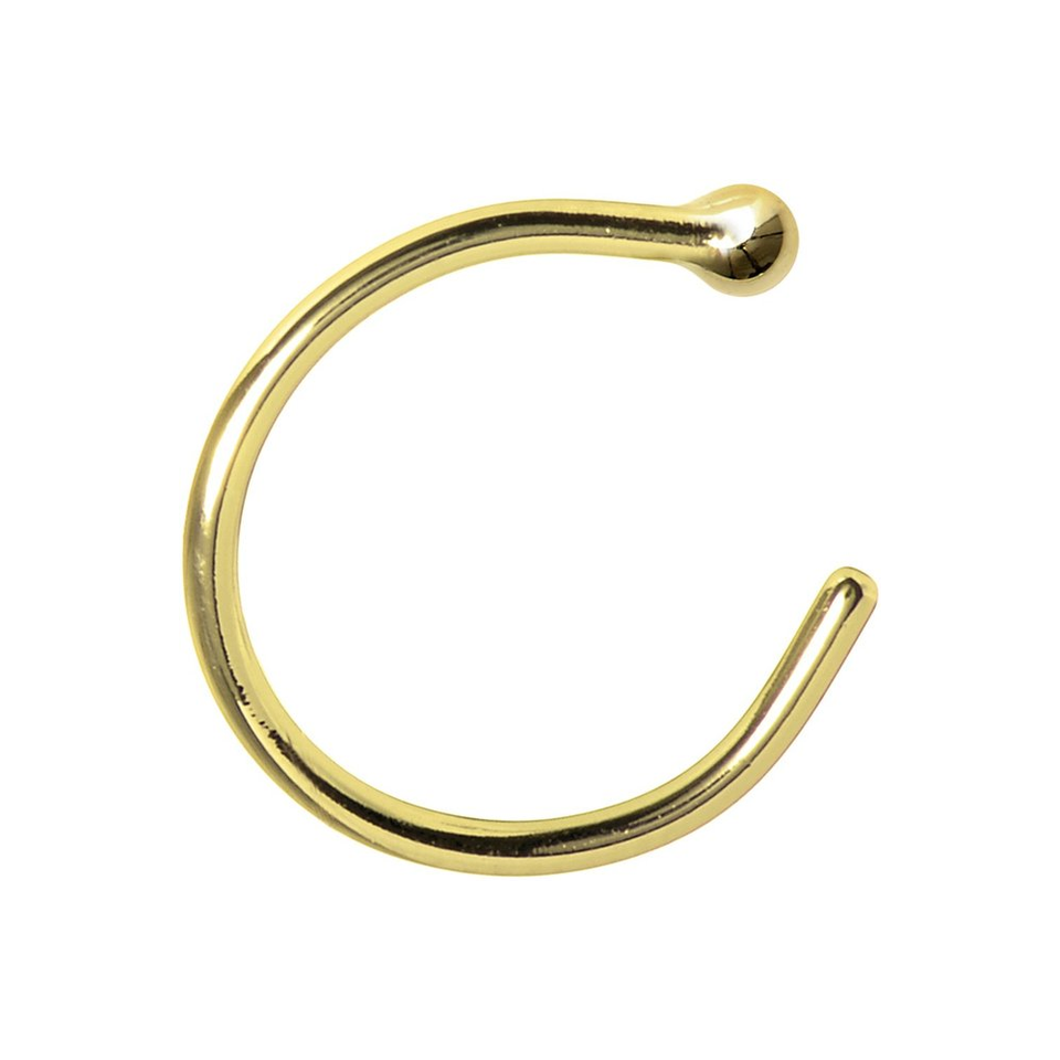 14 Karat Solid Gold Nose Hoop Ring