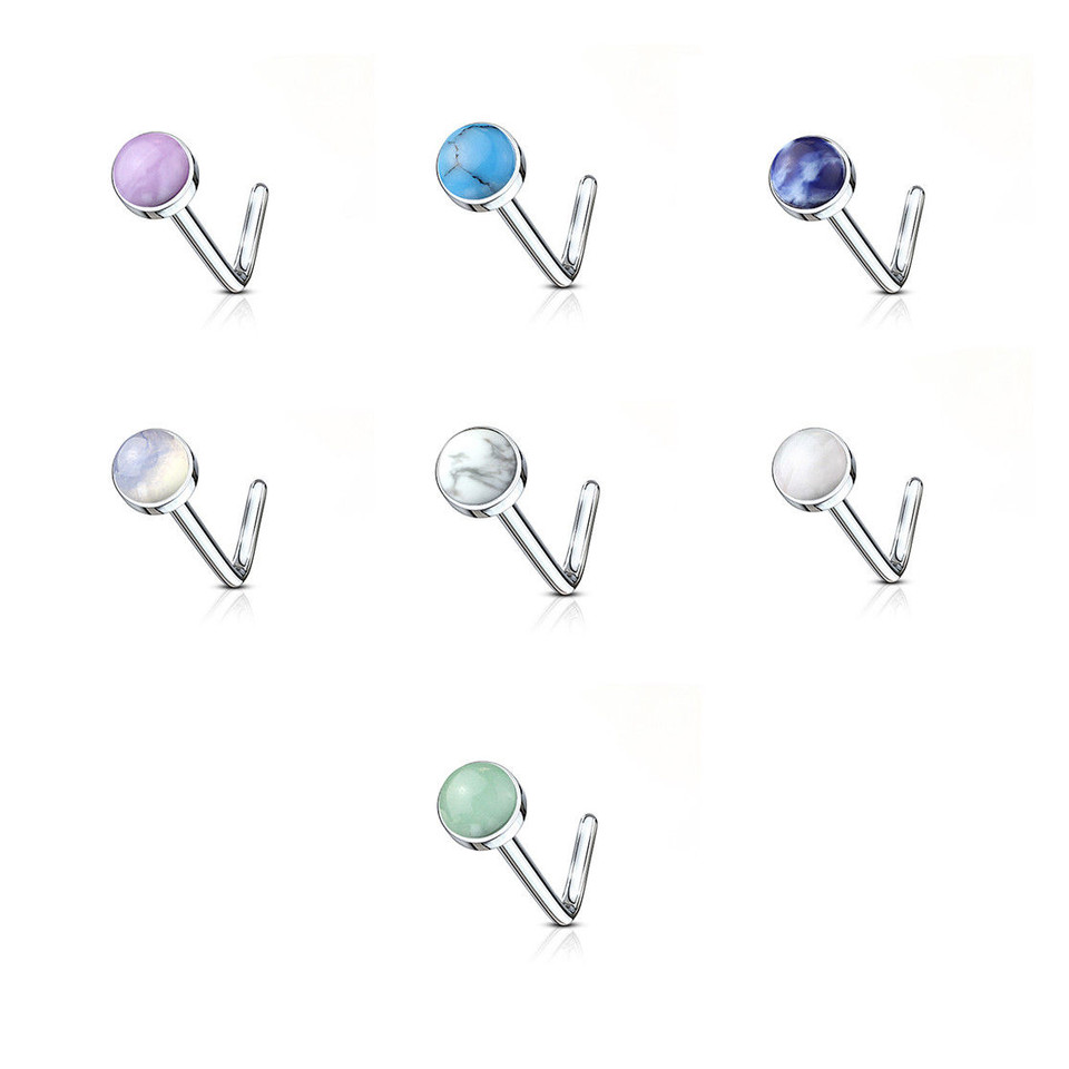 Spike Ends Crokscrew Nose Studs Rings