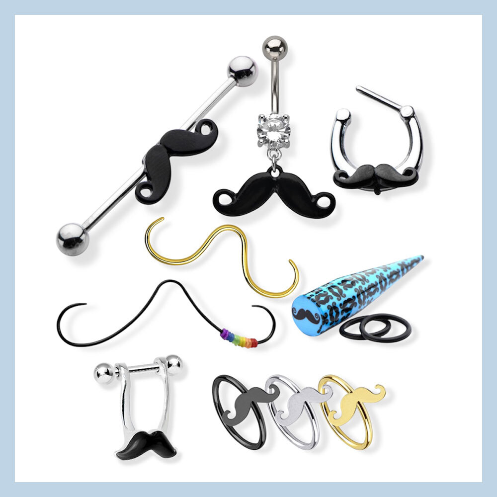 Mustache Piercing Jewelry