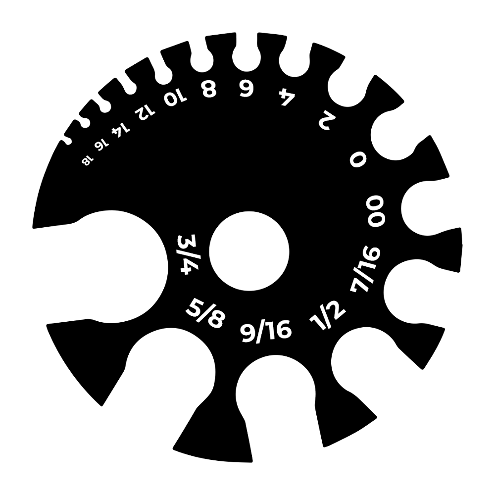 acrylic gauge wheel measurement tool