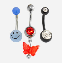 Acrylic Belly Button Rings