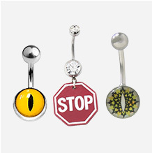 Logo Belly Button Rings