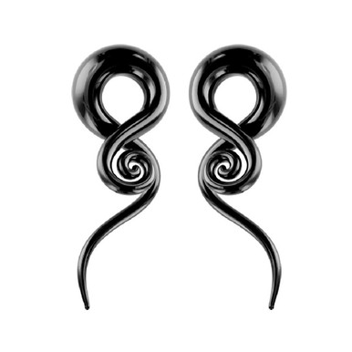 316L surgical steel swirl twist taper