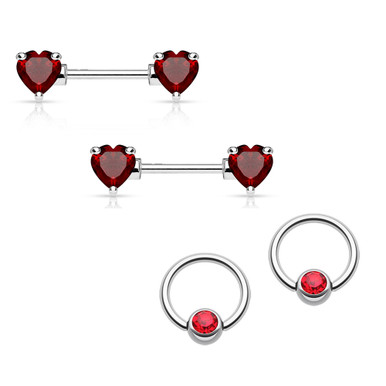 2pcs Cz Nipple Rings + 1pc Cz Heart Nipple Barbell, Fashionable &  Personalized Body Piercing Jewelry, Best Gift For Birthday, Christmas,  Anniversary, Valentine's Day, Wedding, Career, Halloween Party, Etc. |  SHEIN USA