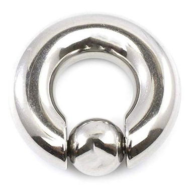 Large Gauge 316L Surgical Steel Captive Bead Ring