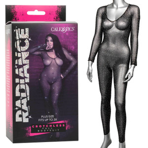 Radiance Crotchless Full Body Suit - Queen - Black M919-SE3002363 Radiance Crotchless Full Body Suit - Queen - Black M919-SE3002363