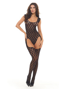 Diamond Hour Bodystocking Black - Os M919-RR-7116BLKOS Diamond Hour Bodystocking Black - Os M919-RR-7116BLKOS