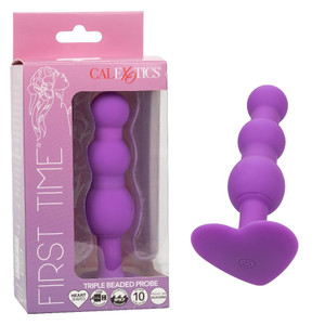 First Time Triple Beaded Probe - Purple M919-SE0003853 First Time Triple Beaded Probe - Purple M919-SE0003853